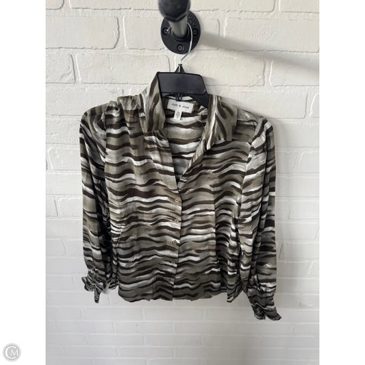 Blouse 3/4 Sleeve By Cloth & Stone In Green, Size: S