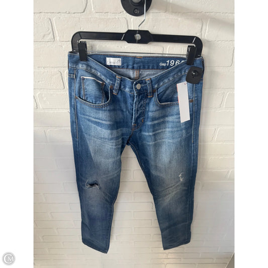 Jeans Straight By Gap In Blue Denim, Size: 2