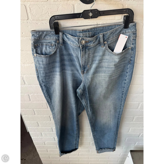 Jeans Straight By Maurices In Blue Denim, Size: 14