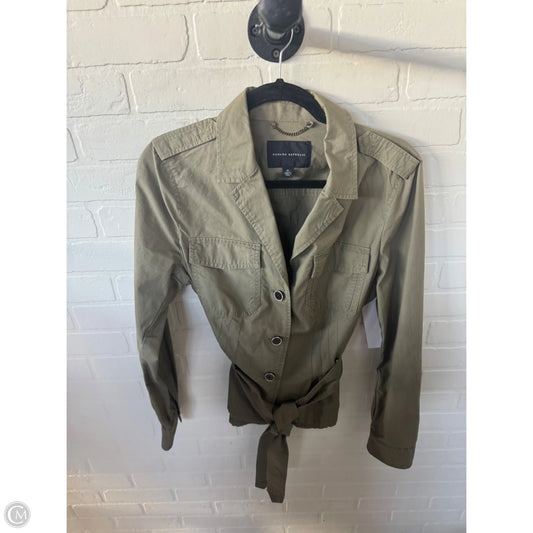 Jacket Shirt By Banana Republic In Green, Size: M