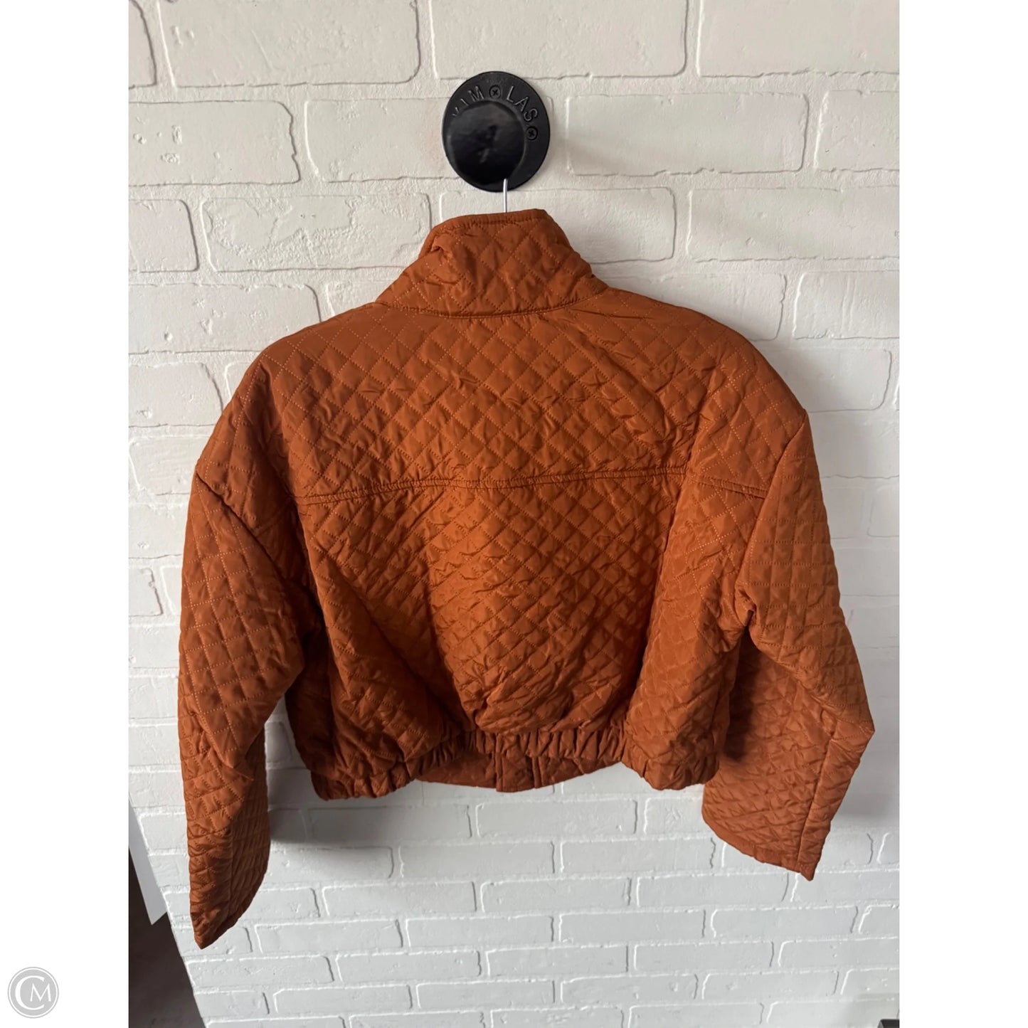 Jacket Puffer & Quilted By Shein In Orange, Size: M