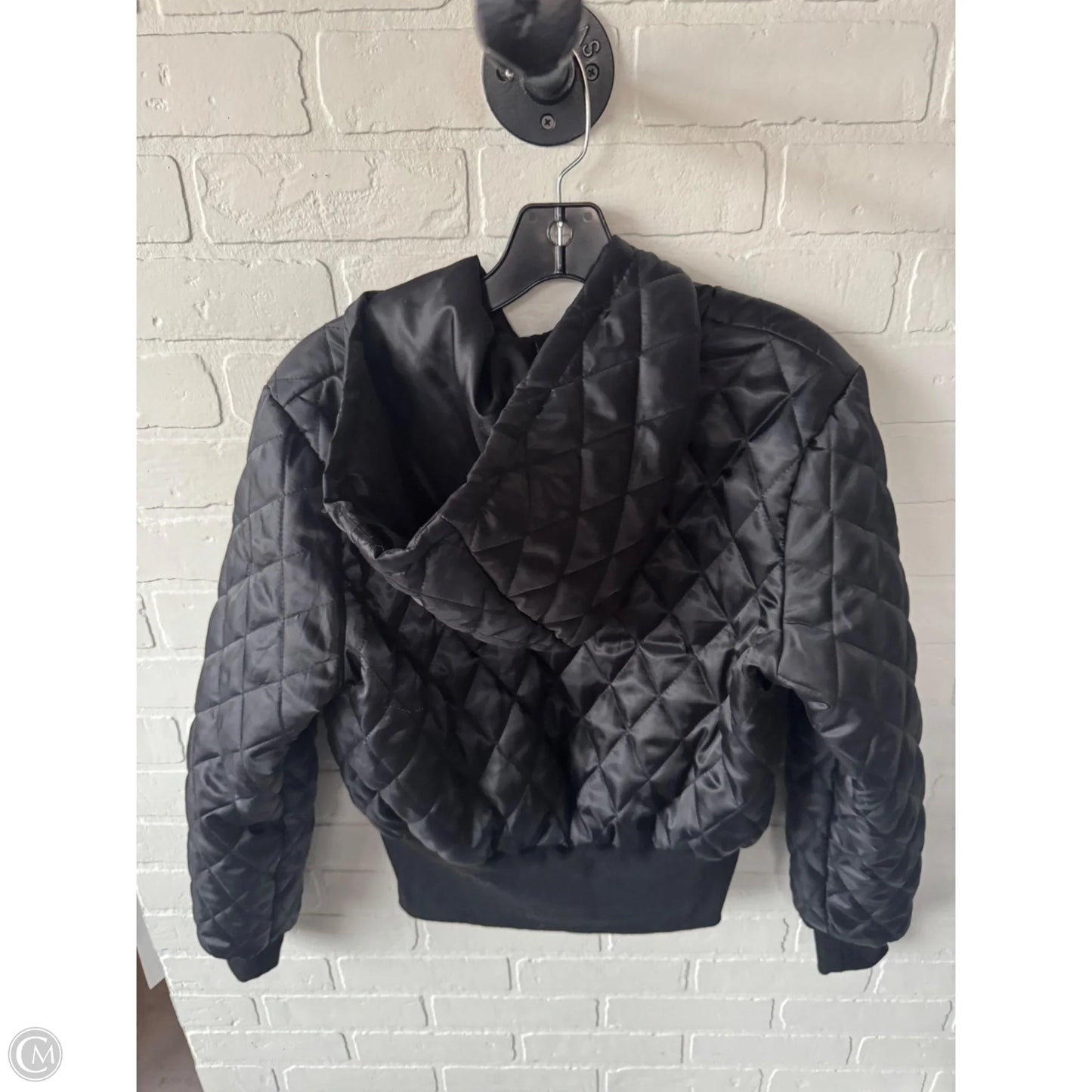 Jacket Puffer & Quilted By Cme In Black, Size: M