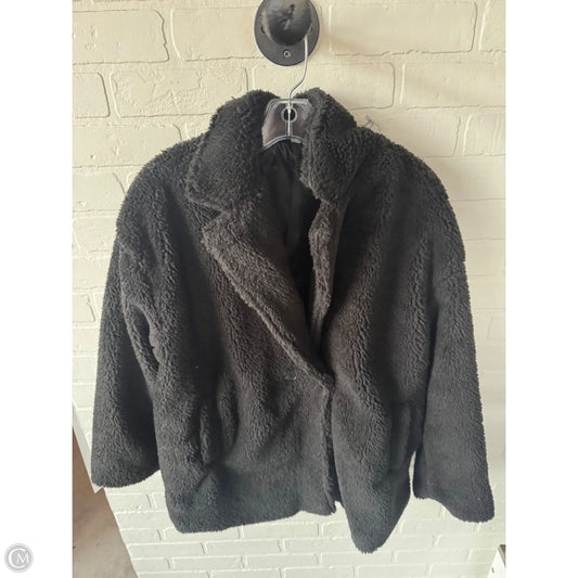 Jacket Fleece By Shein In Black, Size: S
