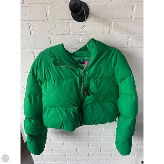 Jacket Puffer & Quilted By Shein In Green, Size: M