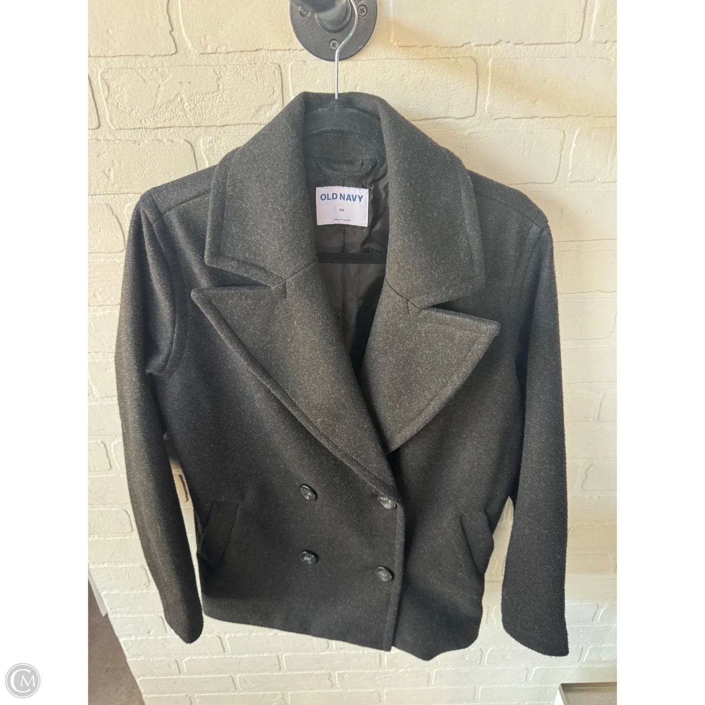 Coat Peacoat By Old Navy In Grey, Size: Xs