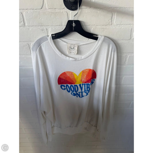 Sweatshirt Crewneck By Fantastic Fawn In White, Size: L