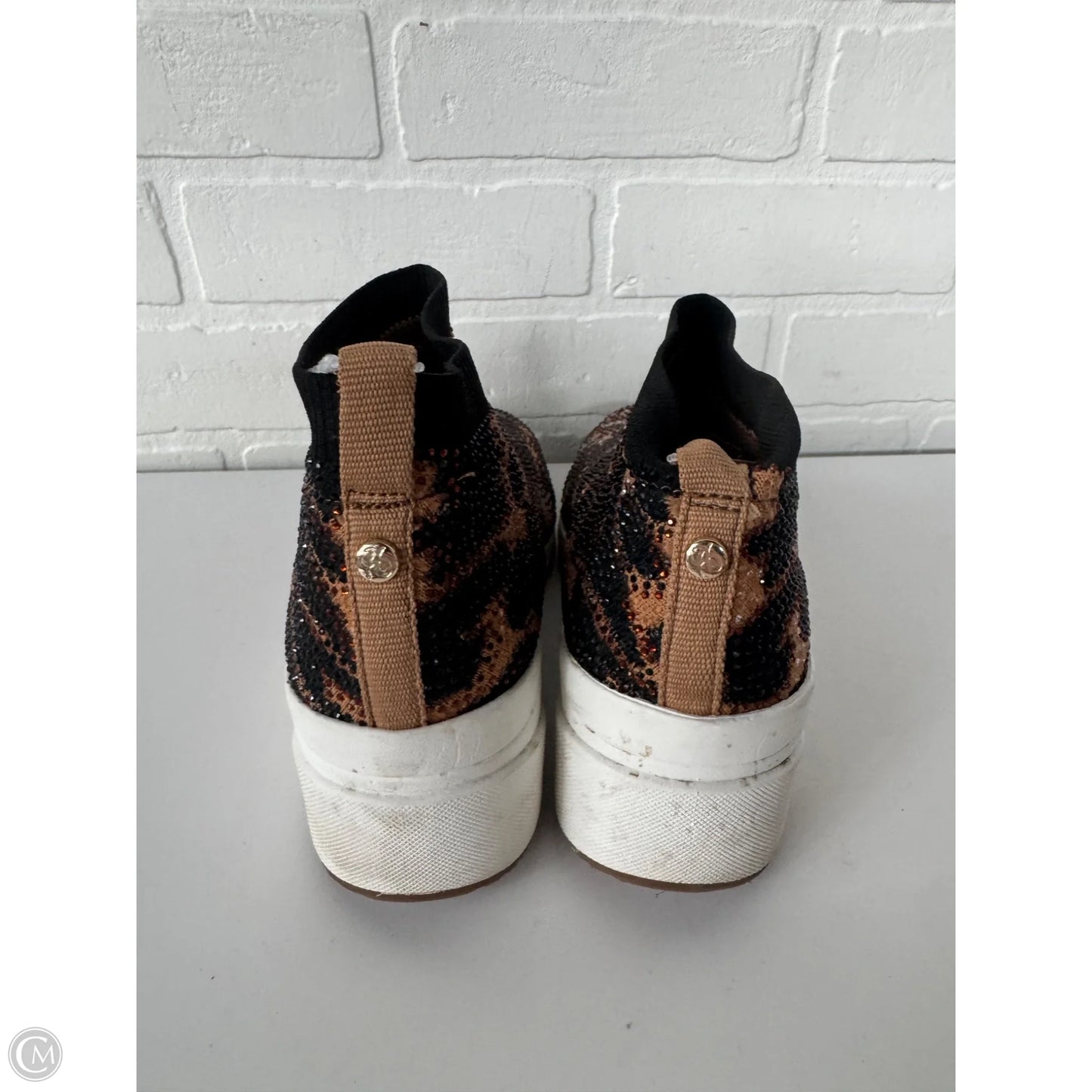 Shoes Heels Wedge By Alex Marie In Animal Print, Size: 7