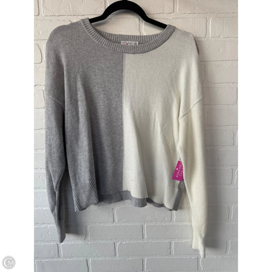 Sweater By Poof In Cream & Grey, Size: L