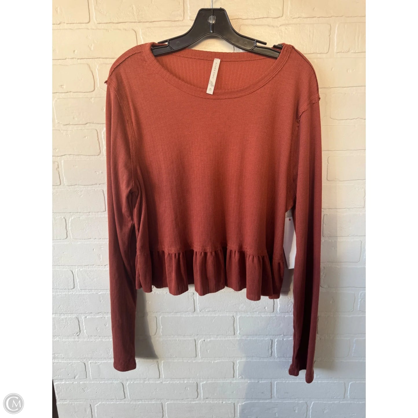 Top Long Sleeve By Altard State In Orange, Size: Xxl