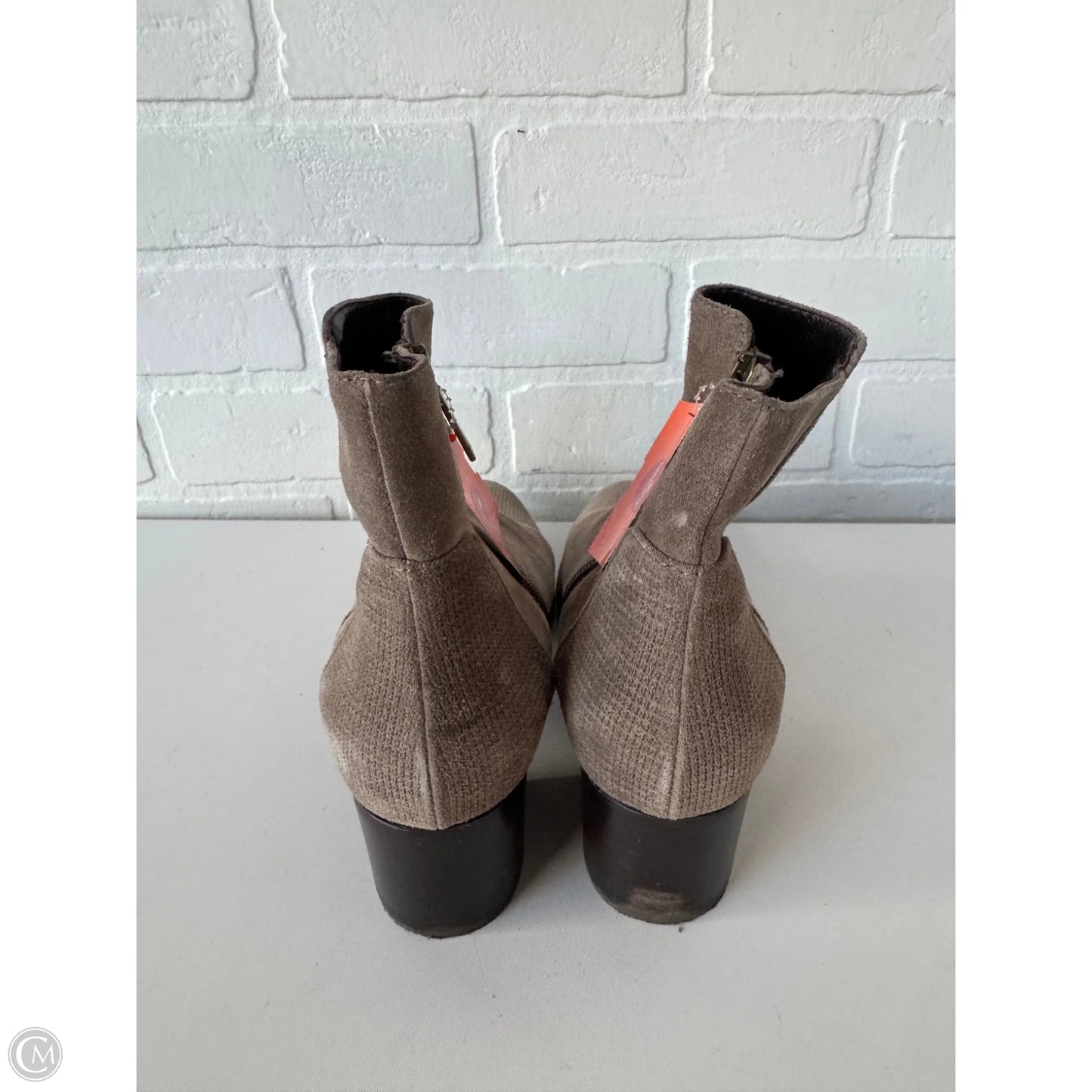 Boots Ankle Heels By Aquatalia In Camouflage Print, Size: 7.5