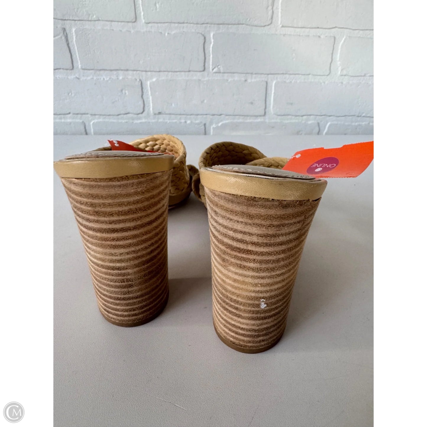 Sandals Heels Block By Paige In Cream, Size: 8.5