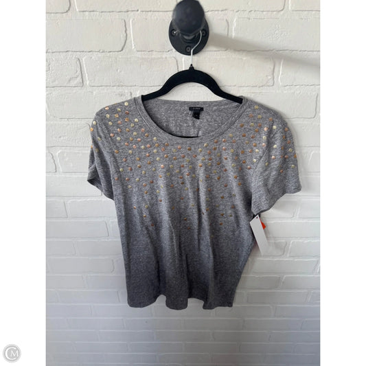 Top Short Sleeve By J. Crew In Grey, Size: M