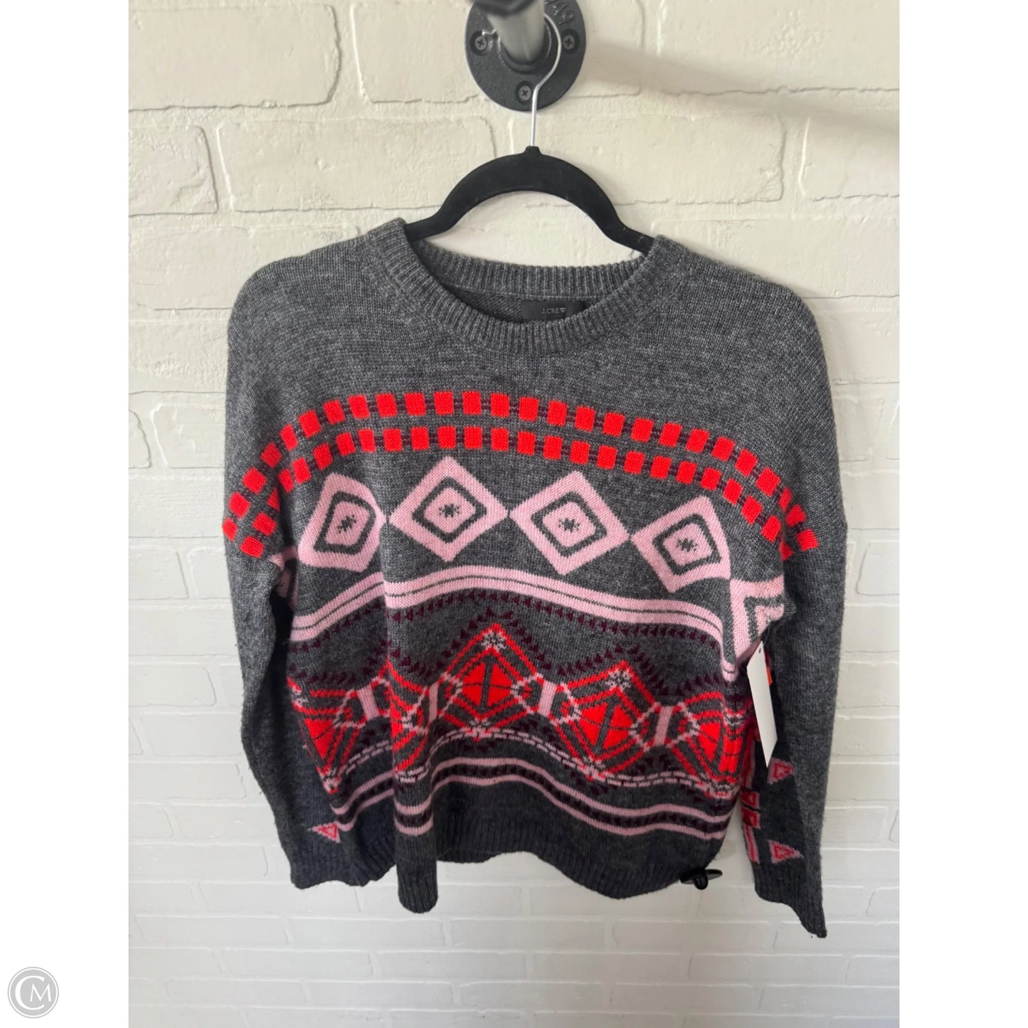 Sweater By J. Crew In Grey & Silver, Size: L