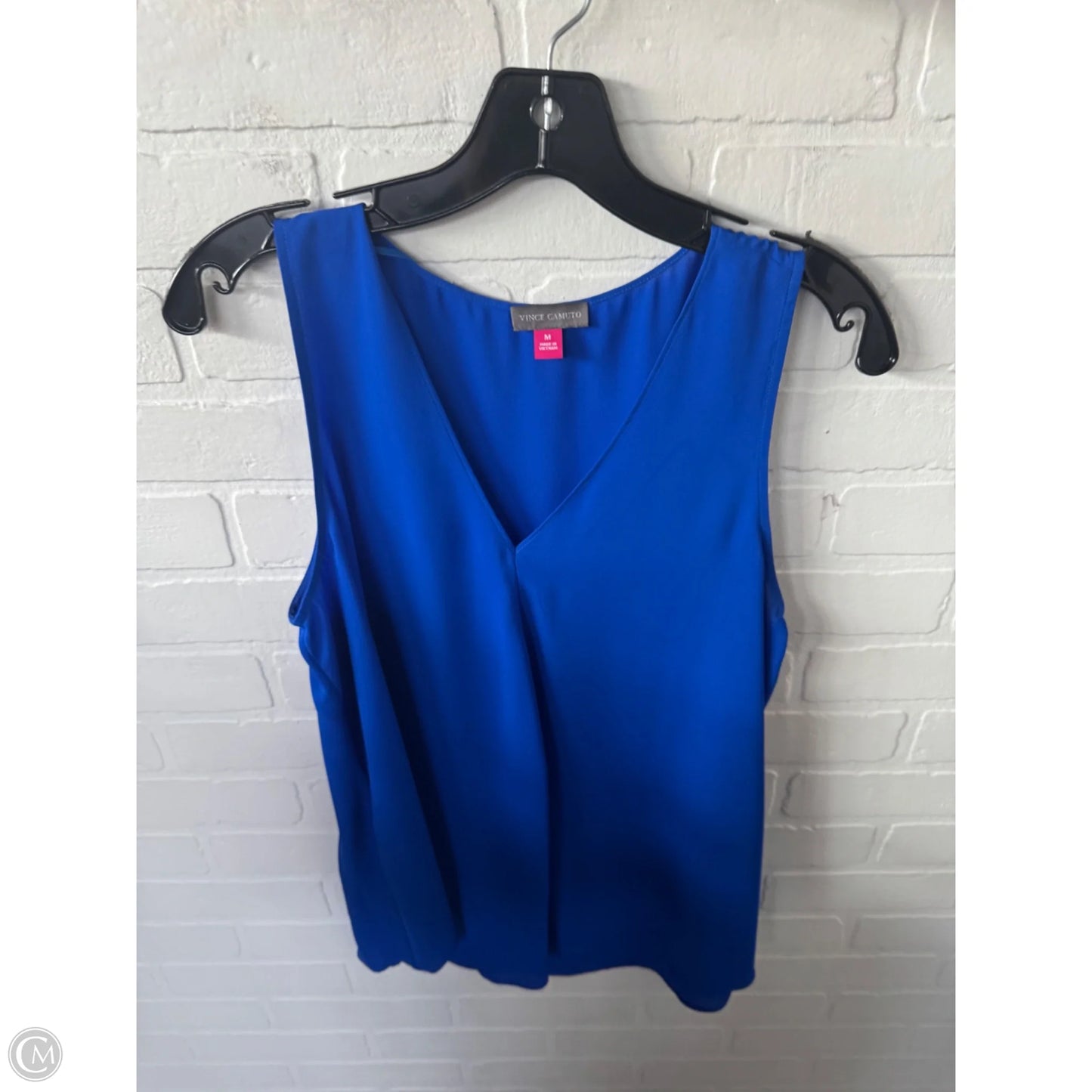 Blouse Sleeveless By Vince Camuto In Blue, Size: M