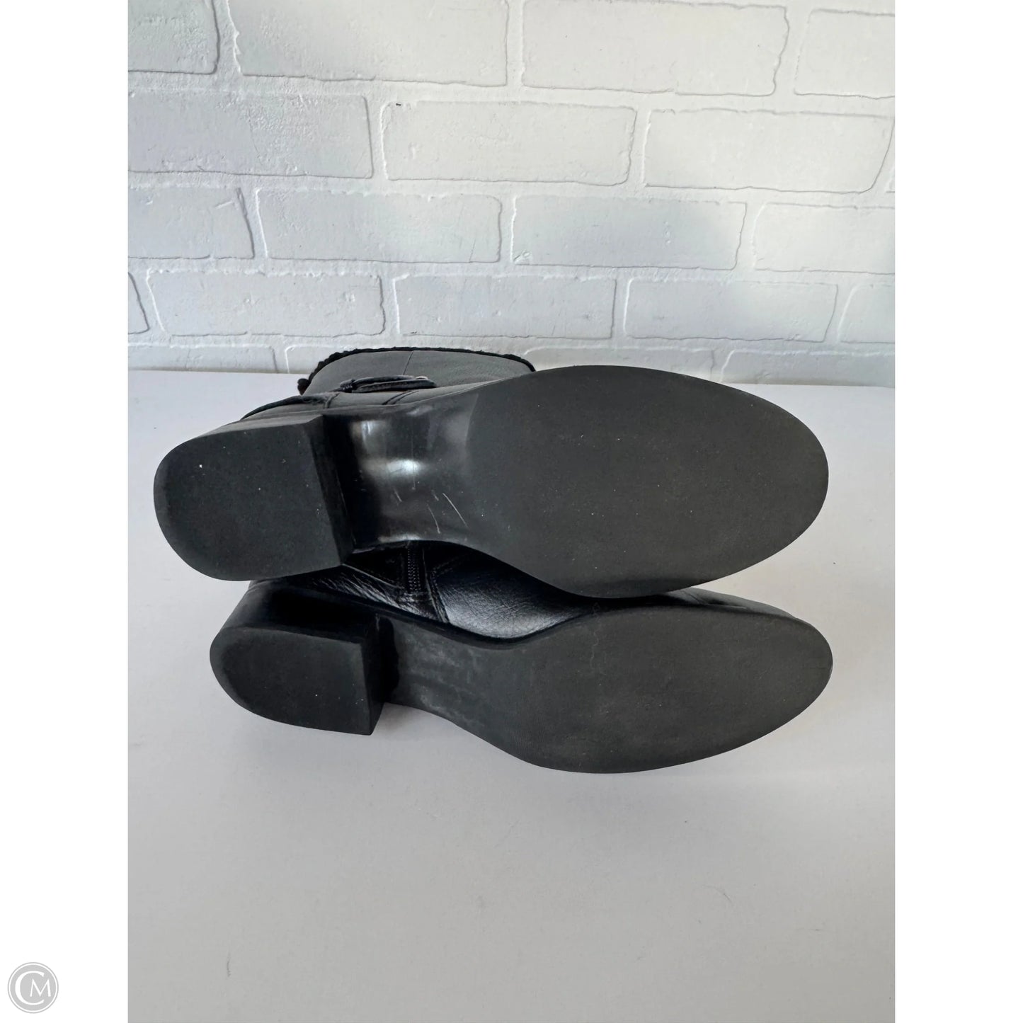 Boots Mid-calf Flats By Talbots In Black & Blue, Size: 10