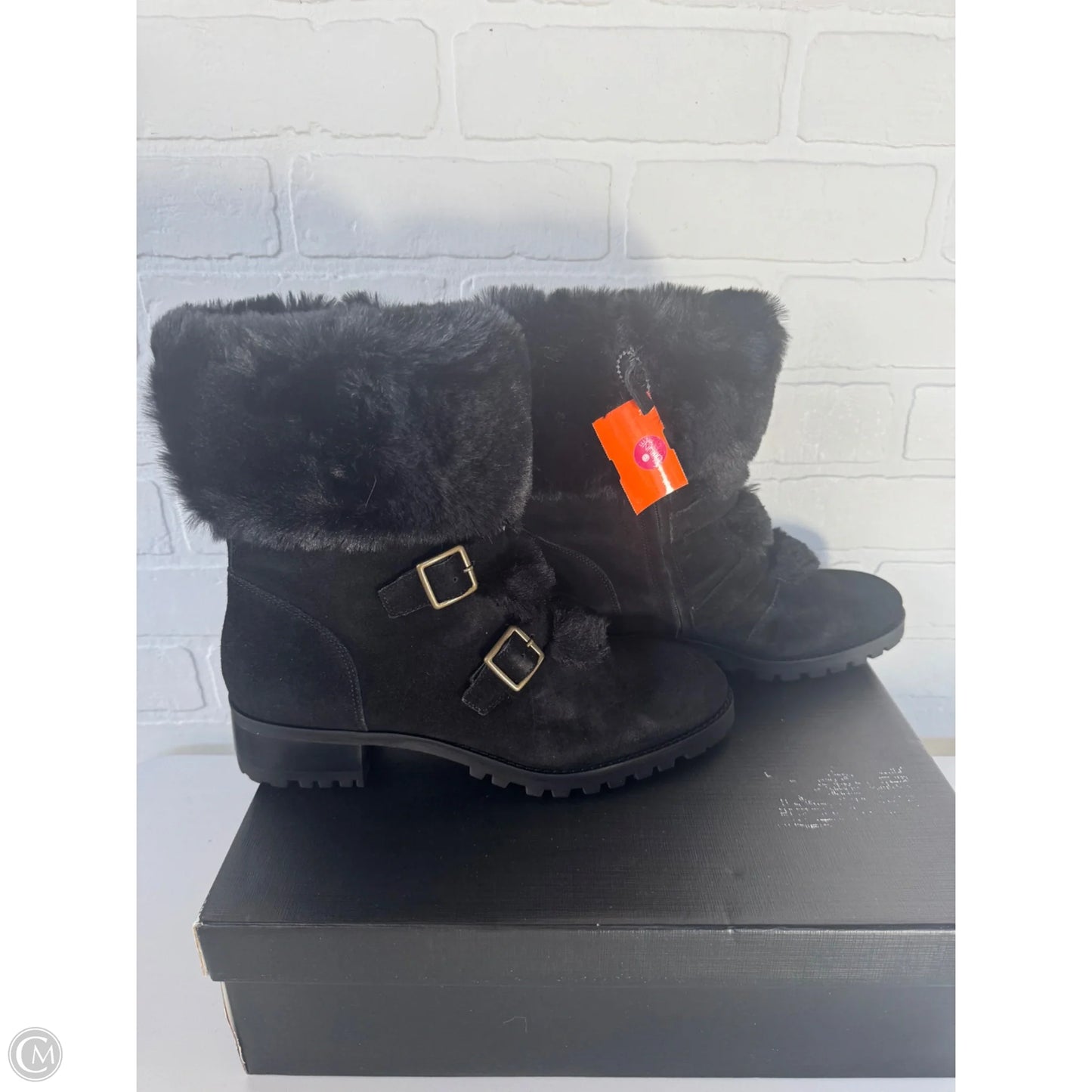 Boots Ankle Flats By Talbots In Black, Size: 9.5