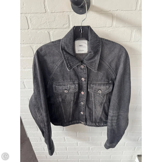 Jacket Denim By Mng In Black Denim, Size: M
