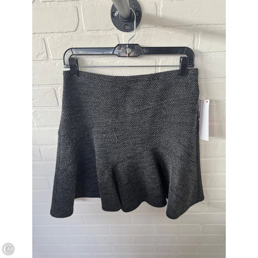 Skirt Mini & Short By Loft In Black & Grey, Size: 8