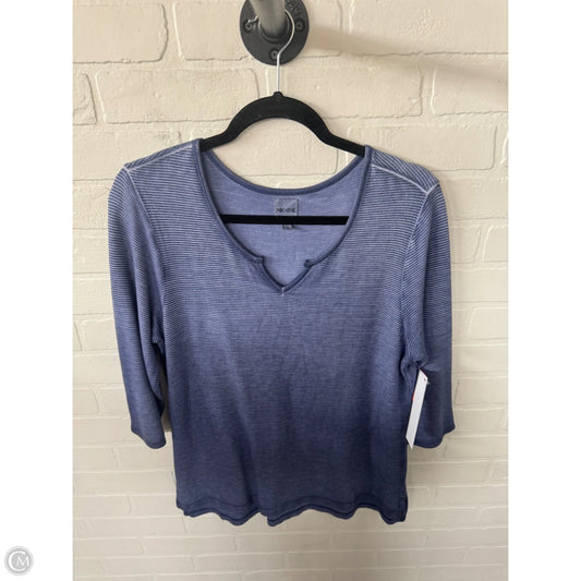 Top Long Sleeve By Nic + Zoe In Blue, Size: M