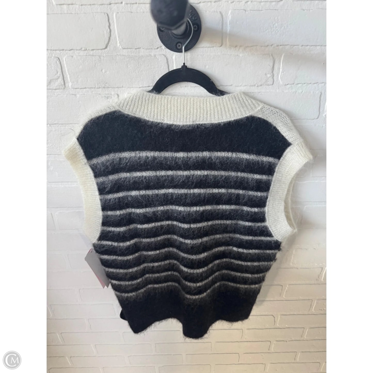 Vest Designer By All Saints In Black & White, Size: L