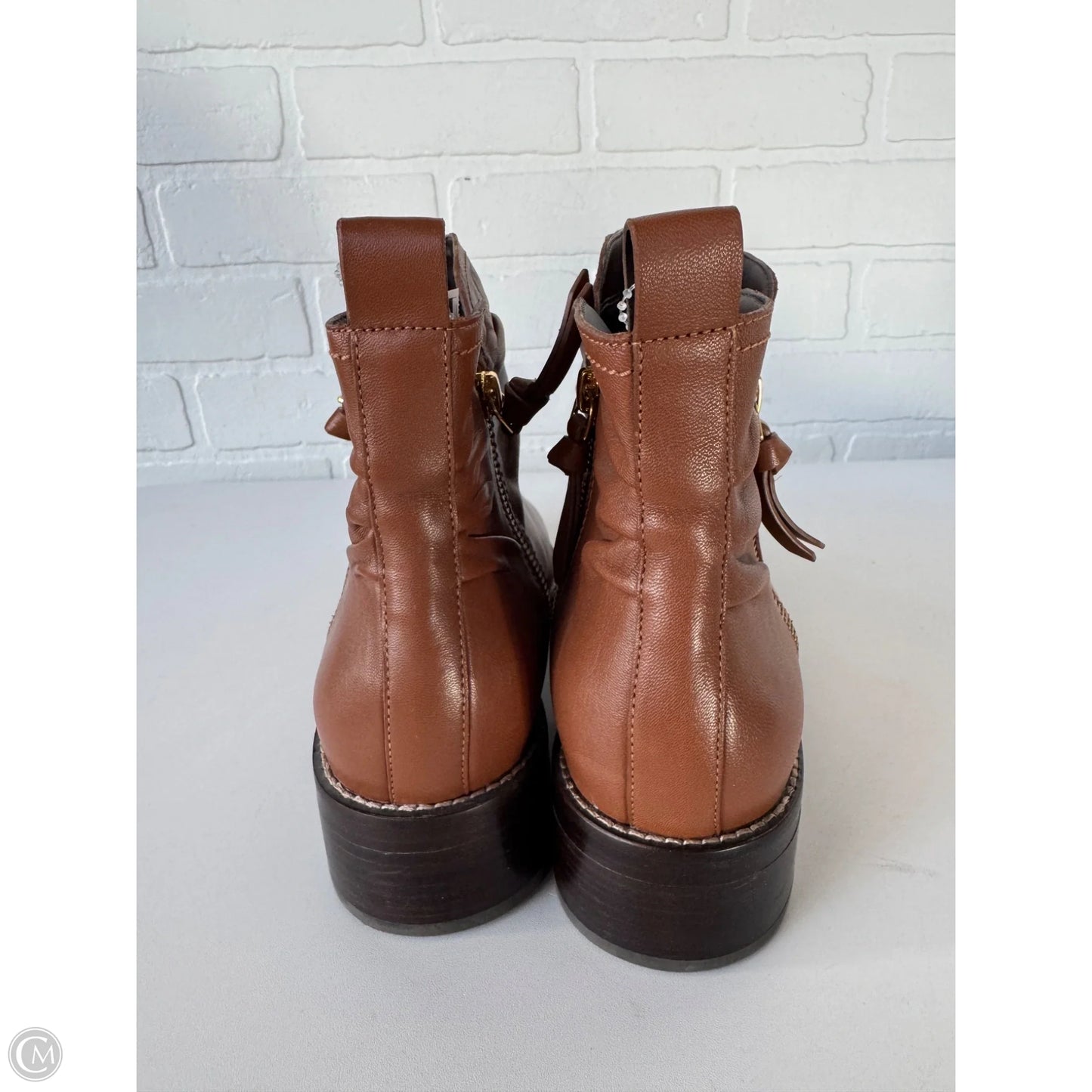 Boots Ankle Flats By Cole-haan In Brown, Size: 11