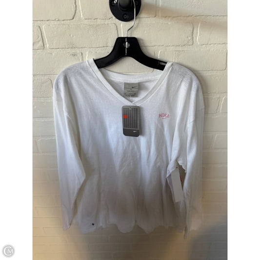 Top Long Sleeve Basic By Nike In White, Size: Xl