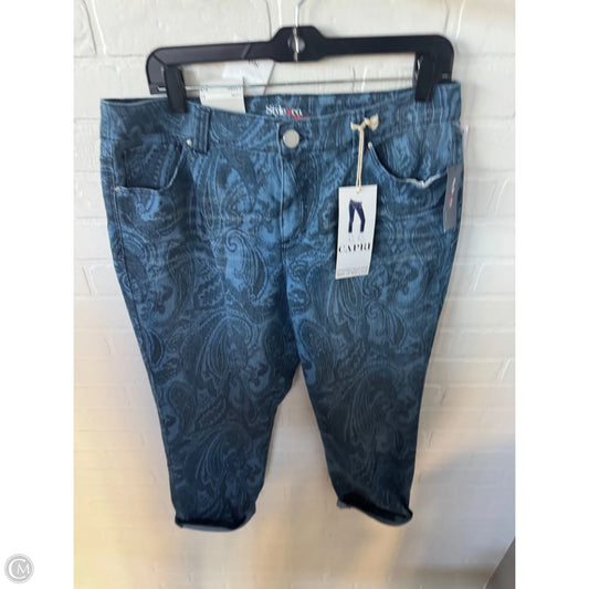 Jeans Cropped By Style And Company In Blue Denim, Size: 12