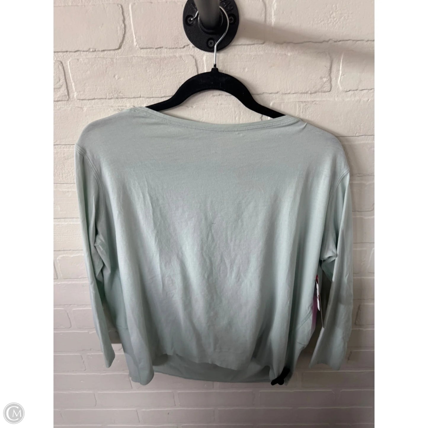 Athletic Top Long Sleeve Crewneck By Lululemon In Green, Size: Xs