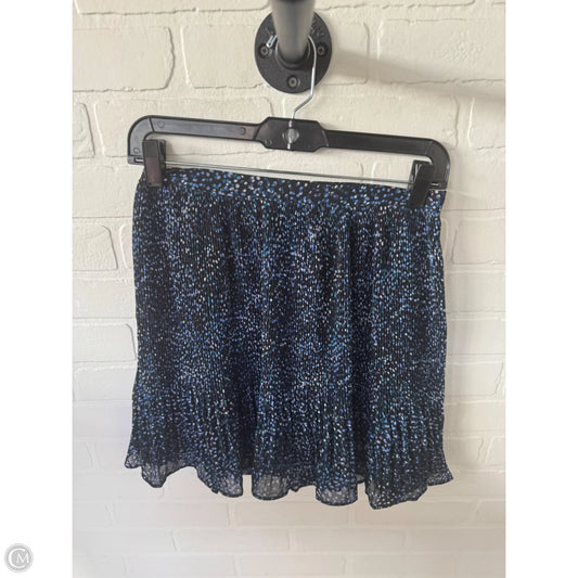Skirt Mini & Short By Banana Republic In Black & Blue, Size: 2