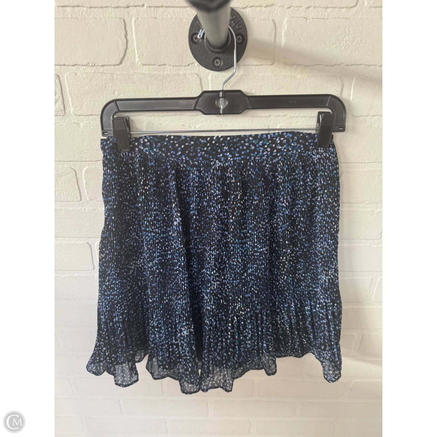 Skirt Mini & Short By Banana Republic In Black & Blue, Size: 2