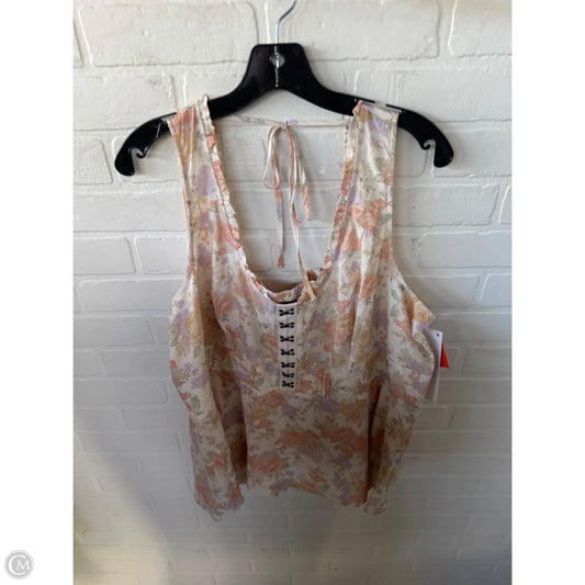 Top Sleeveless By Torrid In Orange & Purple, Size: 2x