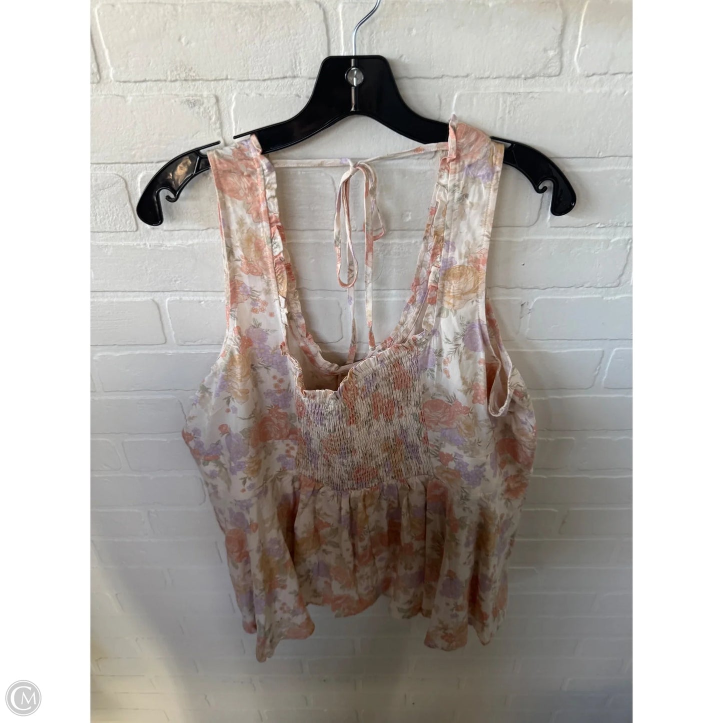 Top Sleeveless By Torrid In Orange & Purple, Size: 2x