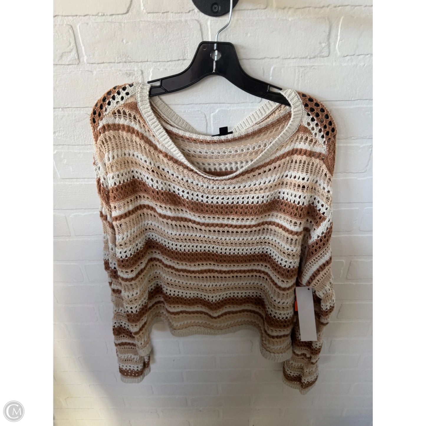 Sweater By Torrid In Brown & Tan, Size: 2x