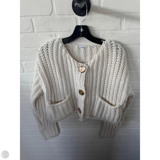 Sweater Cardigan By Cme In White, Size: S