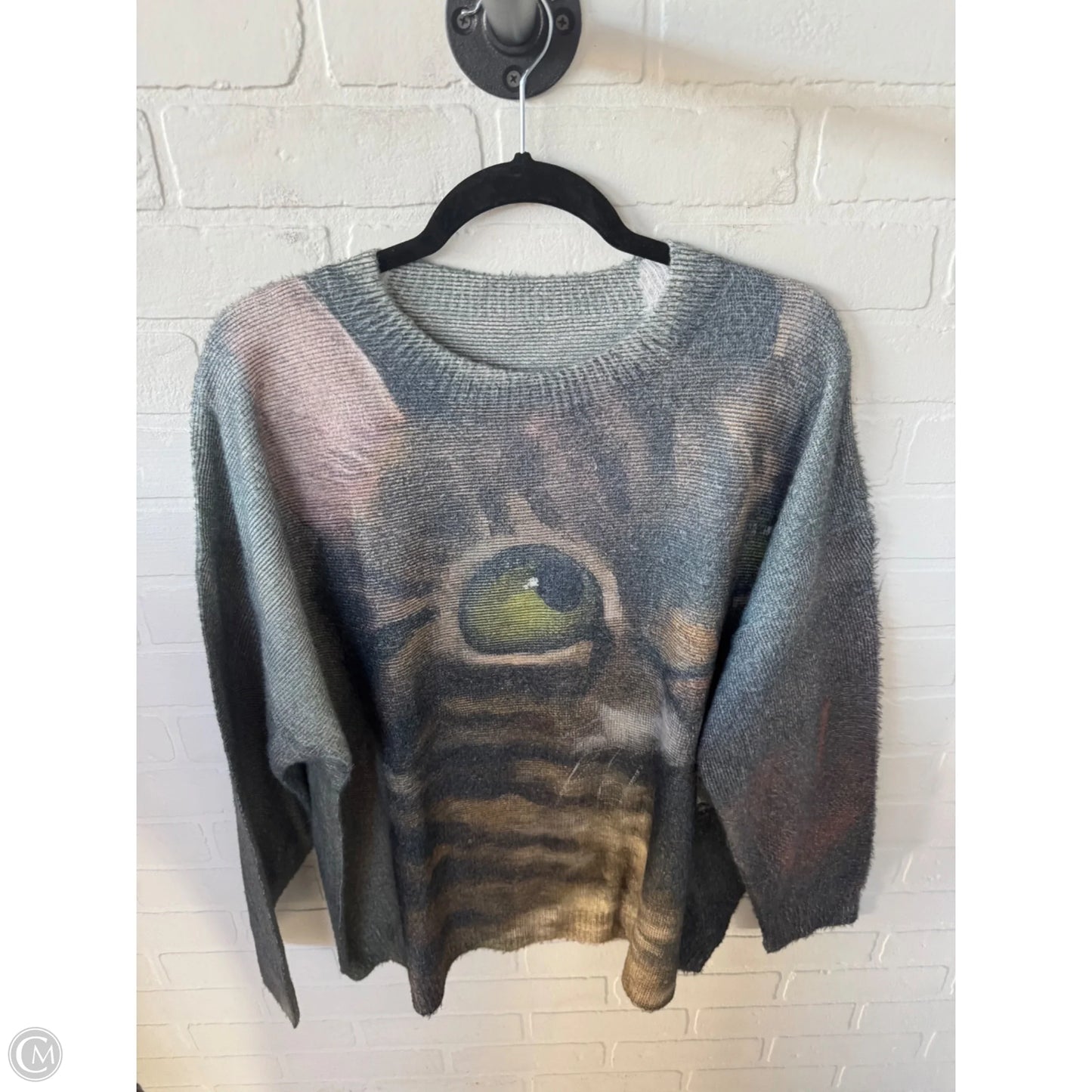 Sweater By Cmf In Green & Tan, Size: 3x