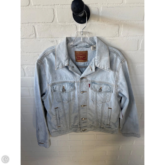 Jacket Denim By Levis In Blue Denim, Size: L
