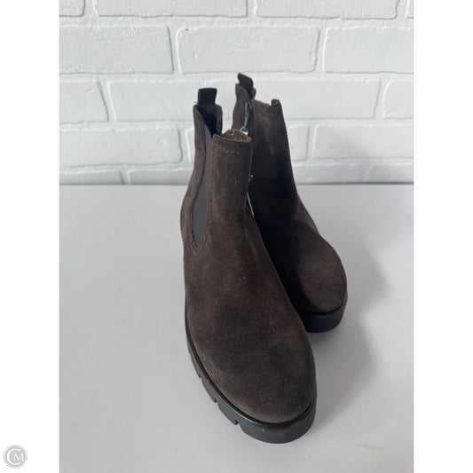 Boots Ankle Heels By Cmc In Brown, Size: 7.5