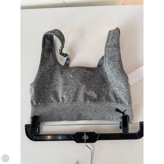 Athletic Bra By Puma In Grey, Size: M