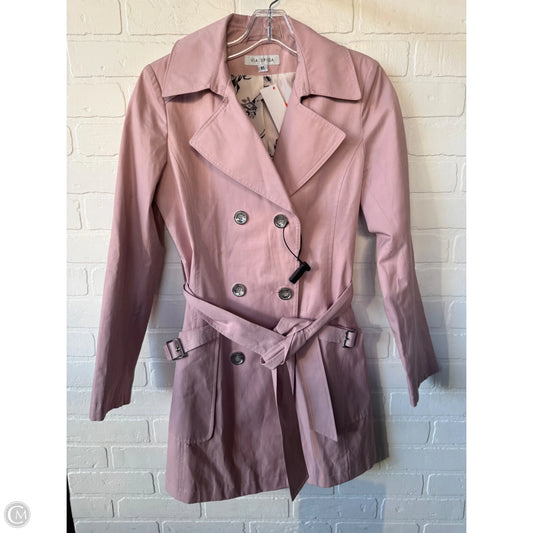 Coat Trench Coat By Via Spiga In Pink, Size: Xs