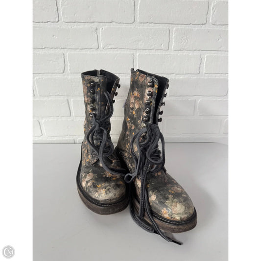 Boots Mid-calf Flats By Free People In Black & Brown, Size: 8.5