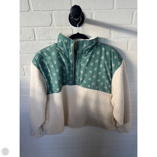 Jacket Fleece By Universal Thread In Green & White, Size: Xl