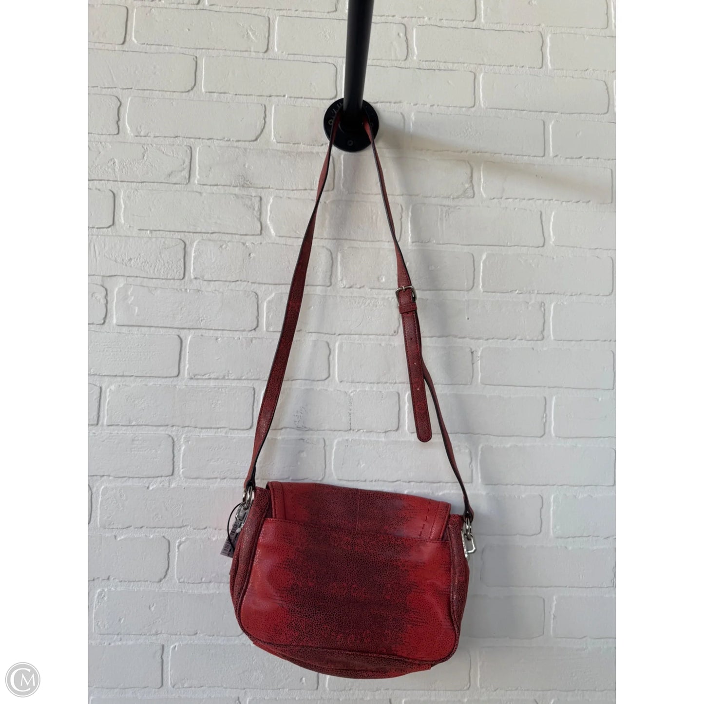 Crossbody Leather By B. Makowsky, Size: Large
