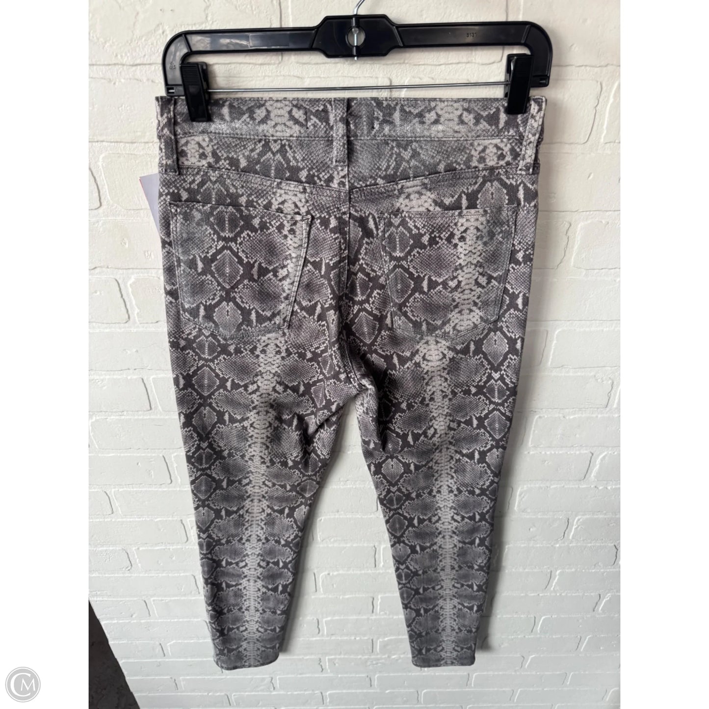 Jeans Skinny By Hudson In Snakeskin Print, Size: 8