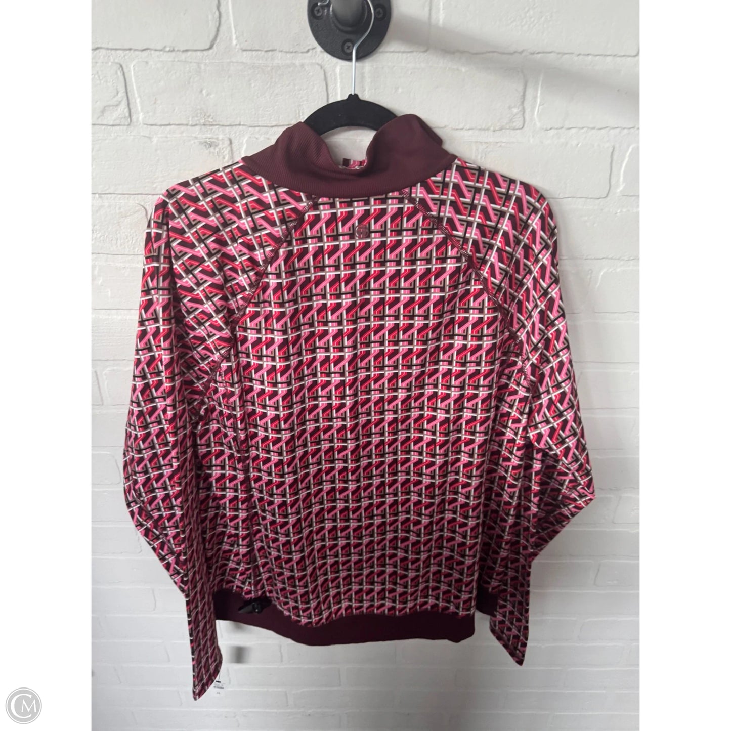 Top Long Sleeve By Talbots In Pink & Red, Size: Xl