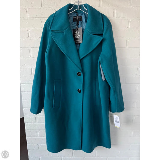 Coat Wool By Bernardo In Teal, Size: 1x