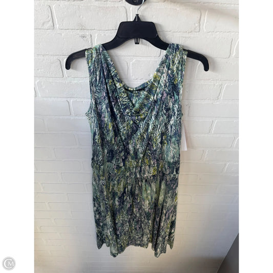 Dress Casual Midi By Nic + Zoe In Blue & Green, Size: 1x
