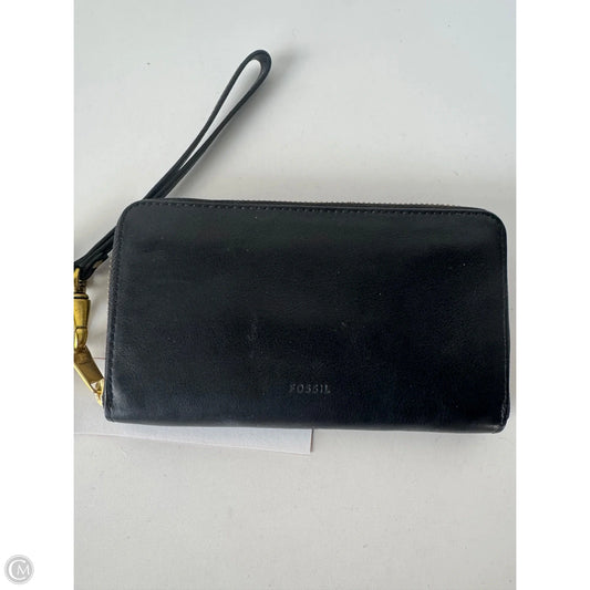 Wristlet Leather By Fossil, Size: Medium