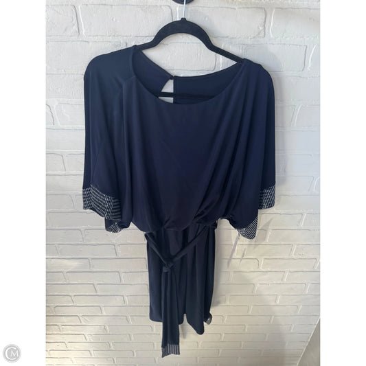 Dress Party Short By Jessica Howard In Blue & Silver, Size: M