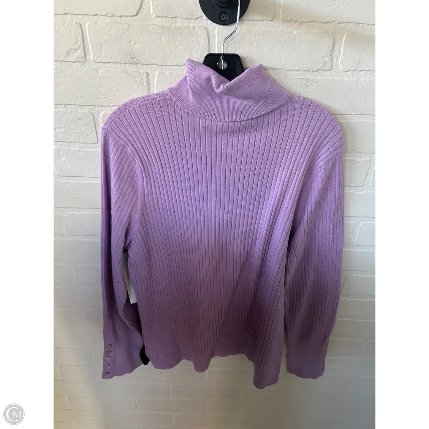 Sweater By Talbots In Purple, Size: Xl