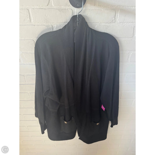 Sweater Cardigan By Chelsea And Theodore In Black, Size: 2x